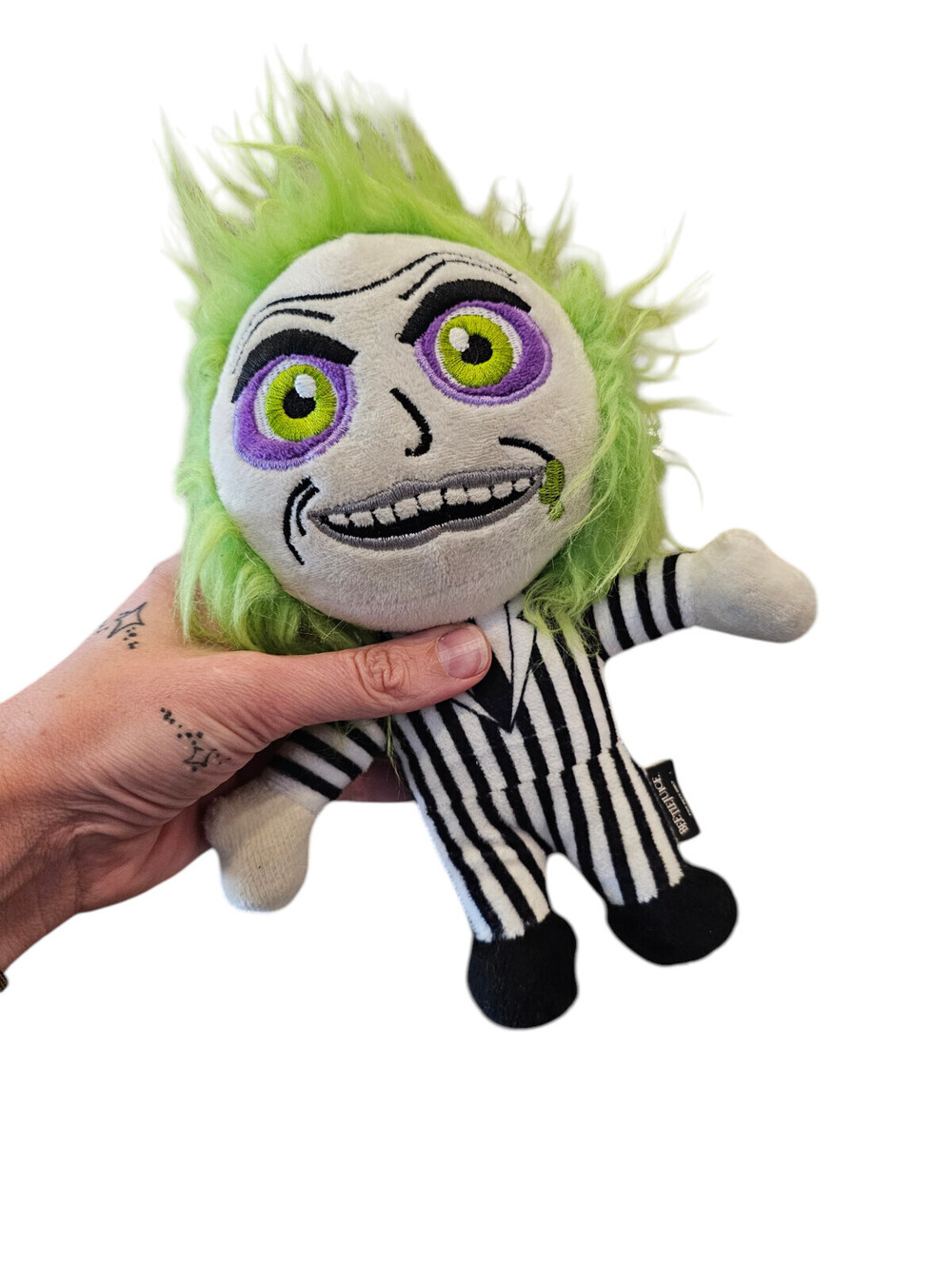 FETCH For Pets Beetlejuice Plush Stuffed Animal Toy 9 in Tall Dog Toy - Picture 4 of 4